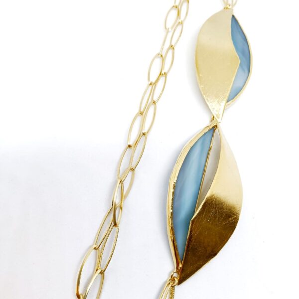 Collana lunga con decoro laterale LINEA FLOWER