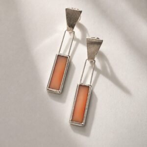 Orecchini Pendolo Arancio